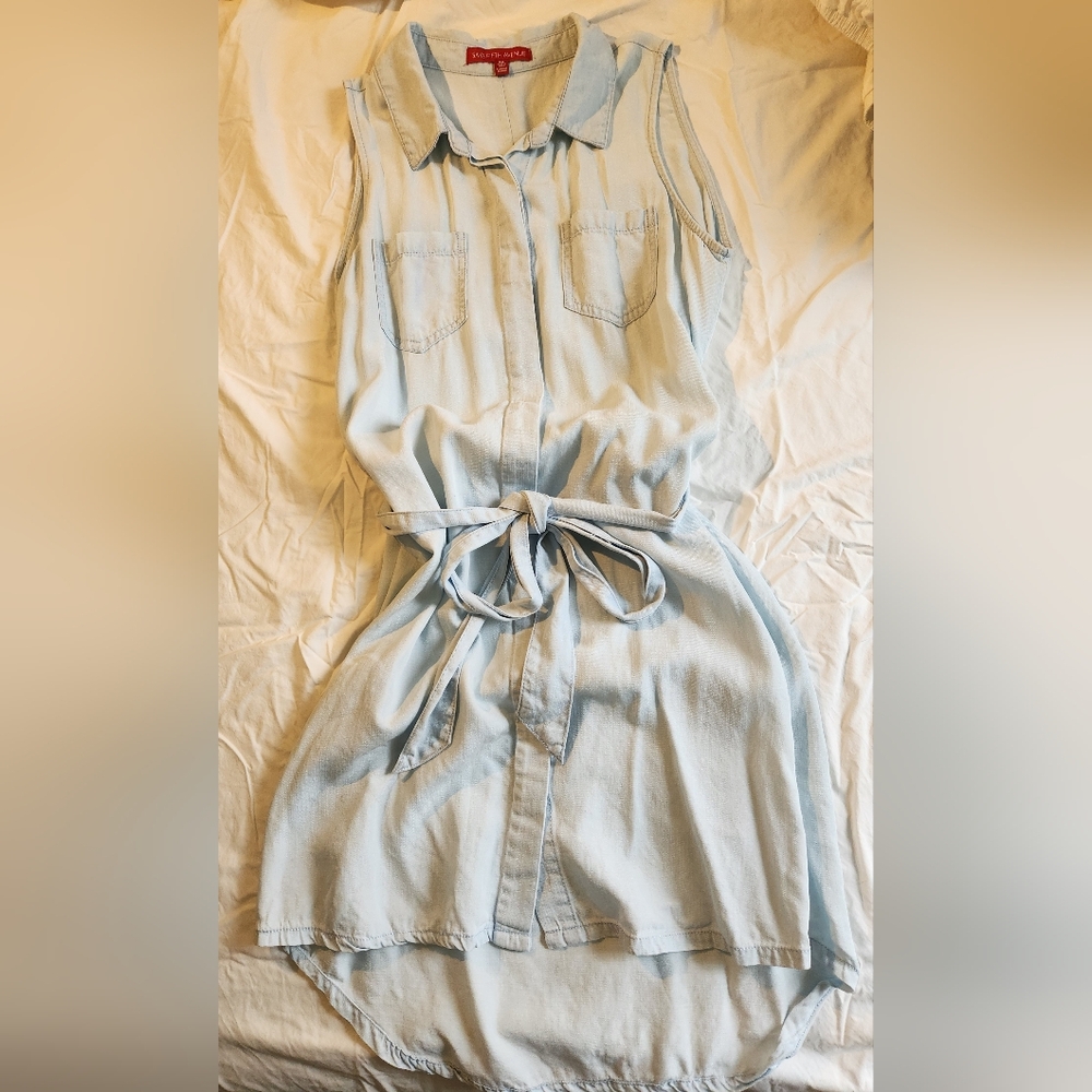 Saks Fifth Avenue Light Blue Denim Dress